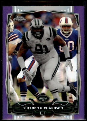 2014 Topps Chrome #53 Sheldon Richardson Purple Refractors