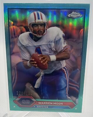 2023 Topps Composite #32 Warren Moon Topps Chrome Aqua Refractor #/199