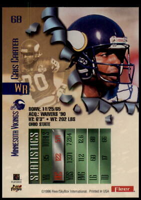 1996 Fleer Metal #68 Cris Carter