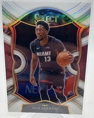 2020-21 Panini Select #8 Bam Adebayo White Prizms #/149