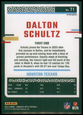 2023 Donruss Optic #71 Dalton Schultz Holo