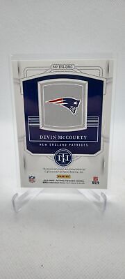 2022 Panini National Treasures #FFA-DMC Devin McCourty Framed Fabric #/49