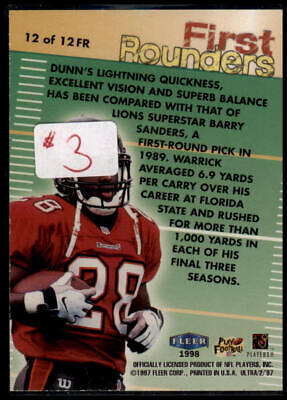 1997 Ultra #12 FR Warrick Dunn First Rounders