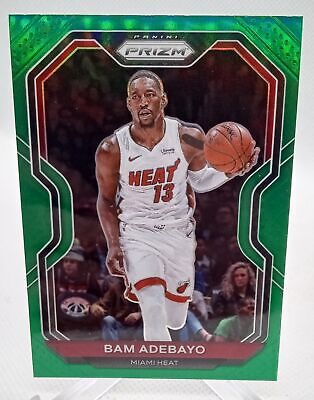 2020-21 Panini Prizm #138 Bam Adebayo Green Prizms