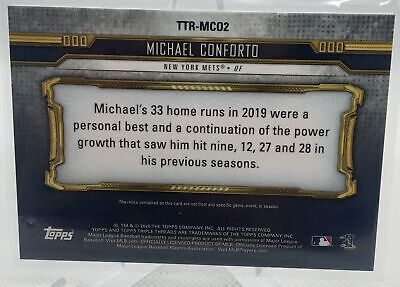 2020 Topps Triple Threads Michael Conforto Triple Threads Relics Amethyst #/27