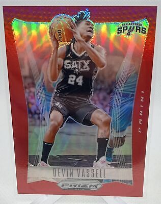 2023-24 Prizm Deca #89 Devin Vassell Base Prizms Red #/199