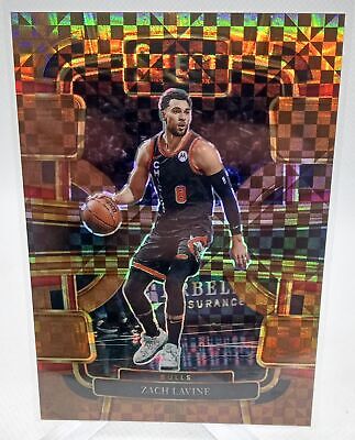 2023-24 Panini Select #16 Zach LaVine Bronze Checker Prizms #/49