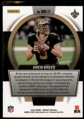 2023 Panini Mosaic #MM-17 Drew Brees Men of Mastery