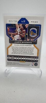 2021-22 Panini Prizm #61 James Wiseman Red #/299