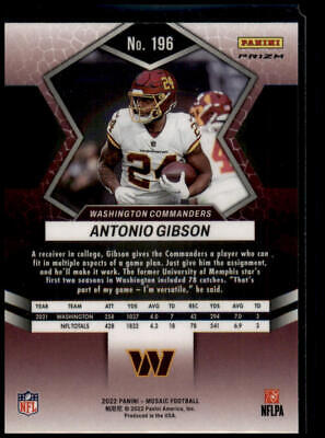 2022 Panini Mosaic #196 Antonio Gibson Mosaic Camo Pink