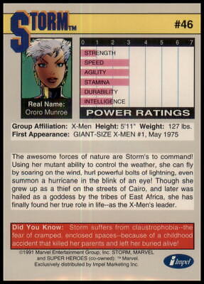 1991 Impel Marvel Universe II #46 Storm