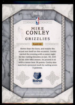 2016-17 Panini Excalibur #16 Mike Conley Run the Gauntlet