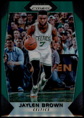 2017-18 Panini Prizm #11 Jaylen Brown Prizms Green