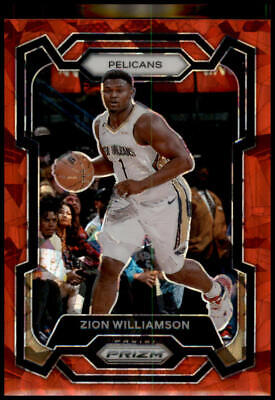 2023-24 Panini Prizm #27 Zion Williamson Prizms Red Ice