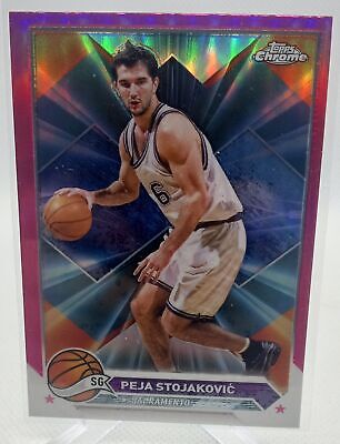 2023-24 Topps Chrome #8 Peja Stojakovic Pink Refractors