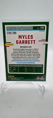 2023 Donruss Optic #199 Myles Garrett Aqua Prizm /299