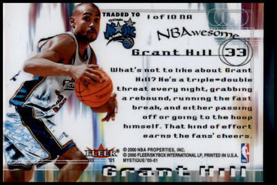 2000-01 Fleer Mystique #1 NA Grant Hill NBAwesome