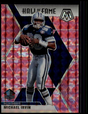 2020 Panini Mosaic #289 Michael Irvin Prizm Camo Pink