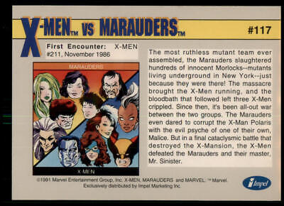 1991 Impel Marvel Universe II #117 X-Men vs. Marauders