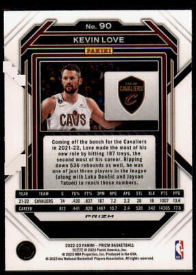 2022-23 Panini Prizm #90 Kevin Love Prizms Pink Ice