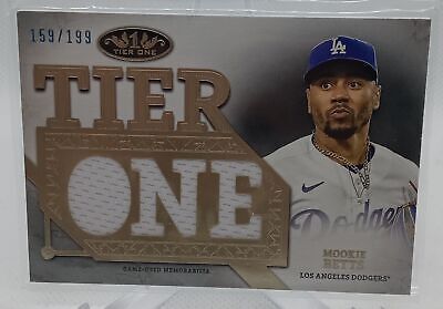 2024 Topps Tier One #T1RD-MB Mookie Betts Tier One Relics Die Cut /199