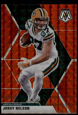 2020 Panini Mosaic #80 Jordy Nelson Prizm Red Hobby Exclusive Rare