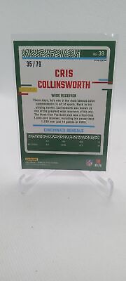 2023 Donruss Optic #39 Cris Collinsworth Pink Velocity #/79