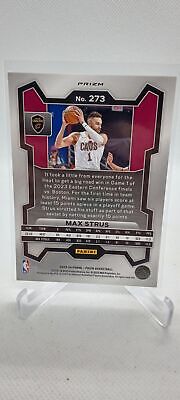 2023-24 Panini Prizm #273 Max Strus Prizms White Sparkle SSP