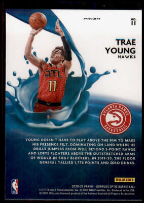 2020-21 Donruss Optic #11 Trae Young Splash! Purple