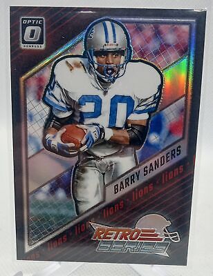 2023 Donruss Optic #1 Barry Sanders Retro Series Silver Prizm