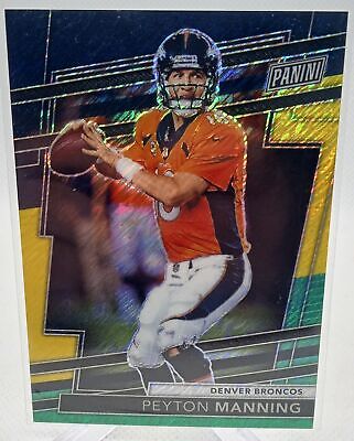 2024 Panini National #15 Peyton Manning Black Yellow Green Shimmer #/44