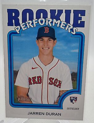 2022 Topps Heritage #RP-3 Jarren Duran Rookie Performers