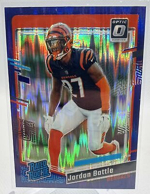 2023 Donruss Optic #221 Jordan Battle Purple Shock Rated Rookie