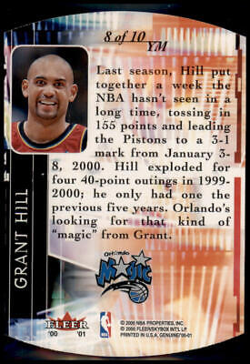 2000-01 Fleer Genuine #8 YM Grant Hill Yes Men