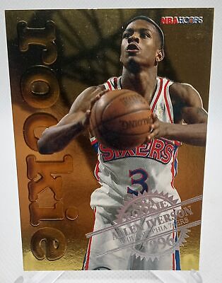 1996-97 Hoops #12 Allen Iverson Rookies Gold Embossed