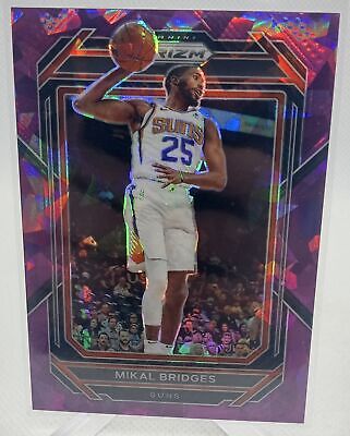 2022-23 Panini Prizm #120 Mikal Bridges Prizms Purple Ice #/149