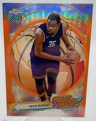 2023-24 Topps Chrome #CC-26 Kevin Durant Coast to Coast Refractors Orange /25