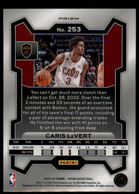 2023-24 Panini Prizm #253 Caris LeVert Prizms Red Ice