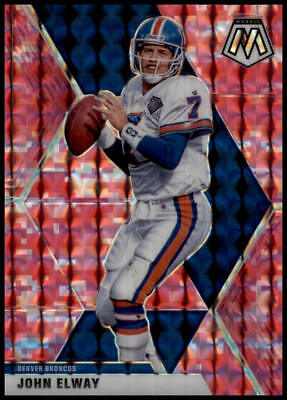 2020 Panini Mosaic #67 John Elway Prizm Camo Pink