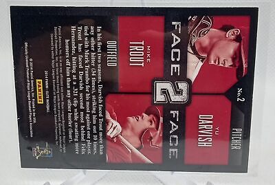 2014 Donruss #2 Mike Trout / Yu Darvish Elite Face 2 Face #/999