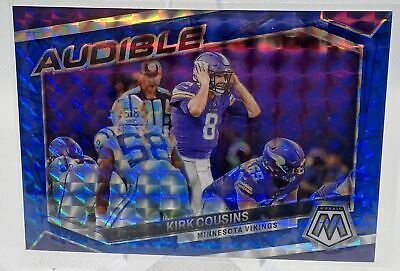 2023 Panini Mosaic #AS-KC Kirk Cousins Audible Mosaic Blue #/99