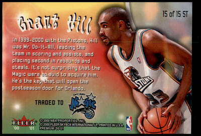 2000-01 Fleer Premium #15 ST Grant Hill Sole Train