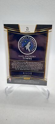 2018-19 Panini Select #63 Karl-Anthony Towns White Prizms #/149