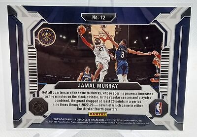 2023-24 Panini Contenders #12 Jamal Murray Suite Shots Playoff Ticket #/99