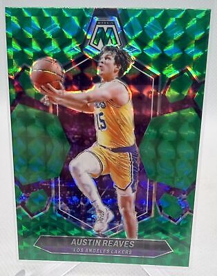 2023-24 Panini Mosaic #28 Austin Reaves Green Prizm