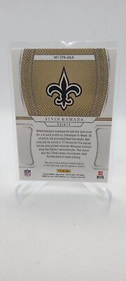 2022 Panini National Treasures #TPA-AKA Alvin Kamara Treasured Patches #/49