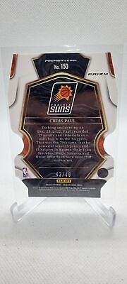 2022-23 Panini Select #150 Chris Paul Light Green Prizms Die Cut #/49