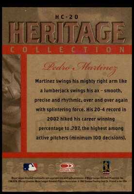 2003 Donruss Diamond Kings #HC-20 Pedro Martinez Heritage Collection