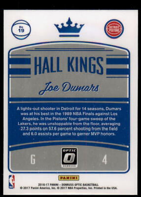 2016-17 Donruss Optic: Hall Kings #19 Joe Dumars 1st Year Optic