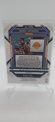 2022-23 Panini Prizm #276 Magic Johnson Prizms Blue Ice #/125